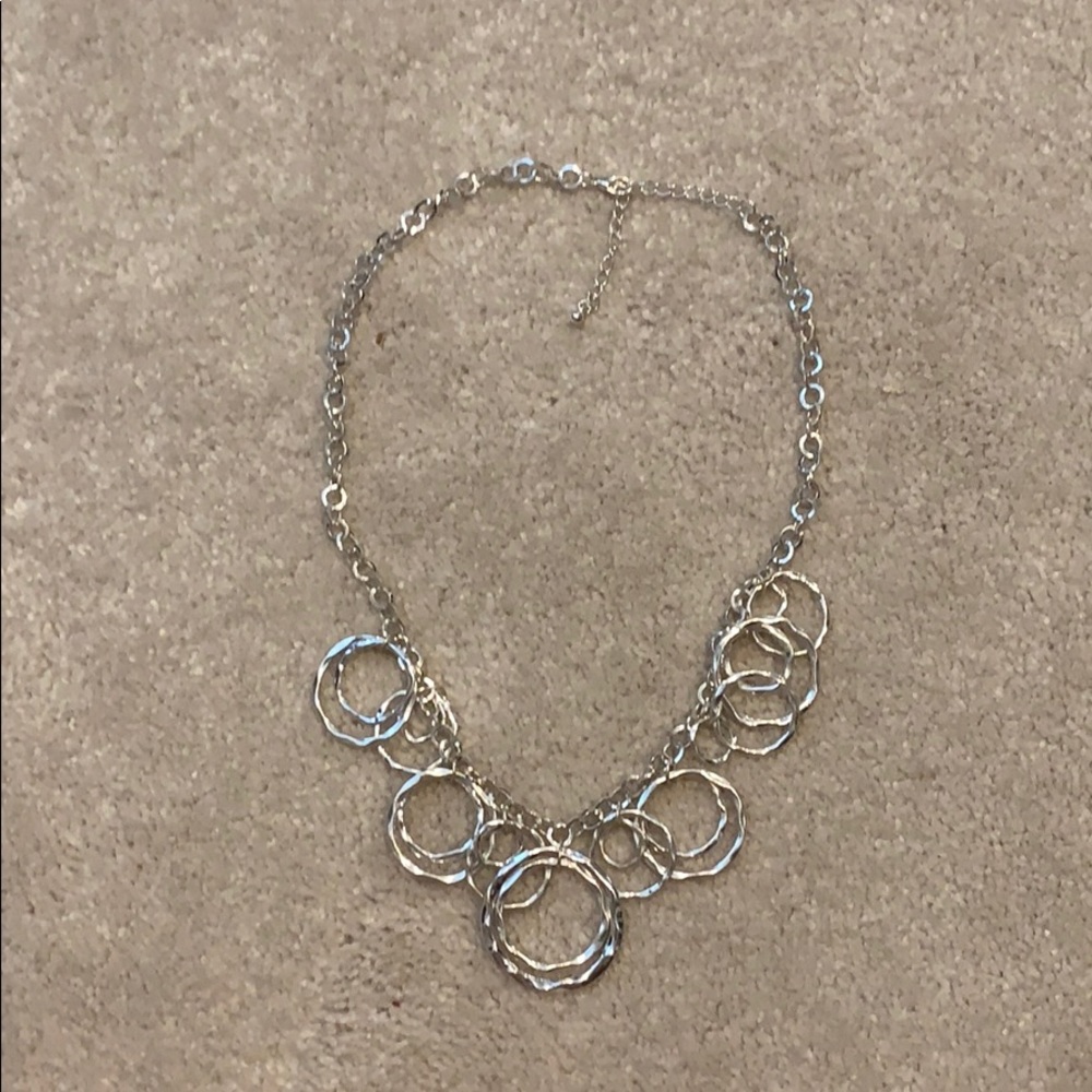 Silver colored necklace